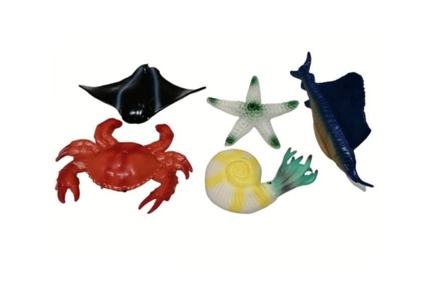 Set 5 figurine Animale Marine , multicolor , 23 cm