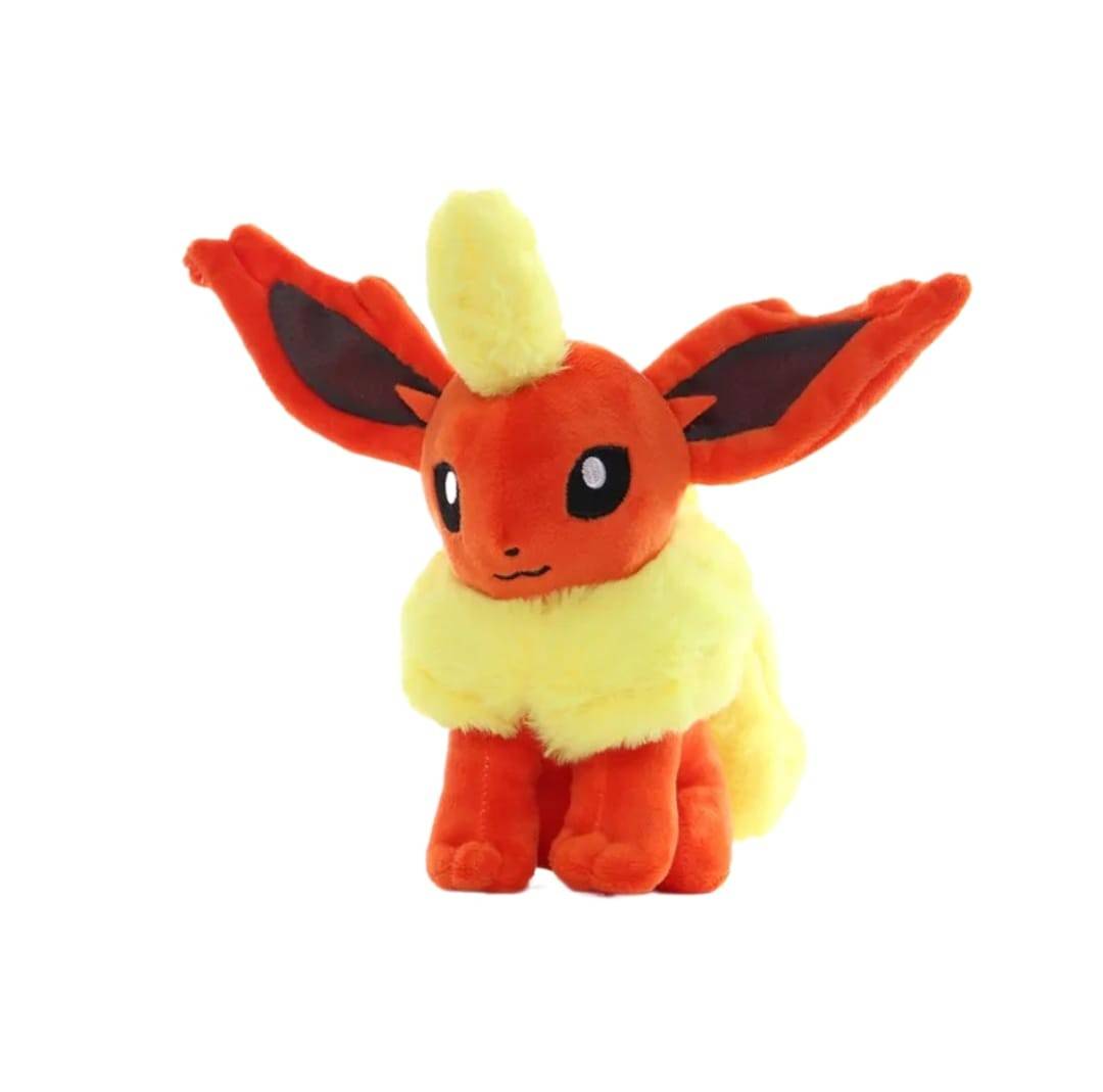 Set 5 Figurine de plus, tip breloc Pokemon, multicolor, 13 cm