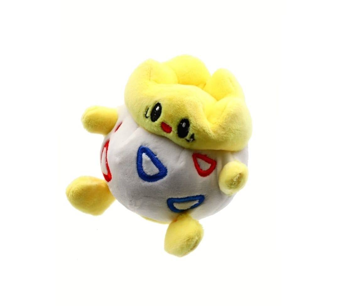 Set 5 Figurine de plus, tip breloc Pokemon, multicolor, 13 cm