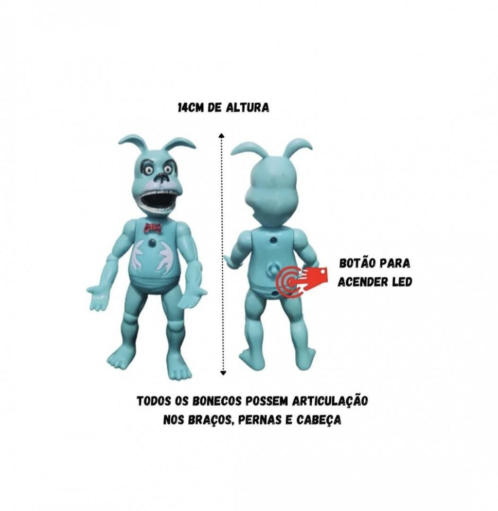Set 5 Figurine Freddy, prietenii lui Bonnie, multicolor, 14 cm