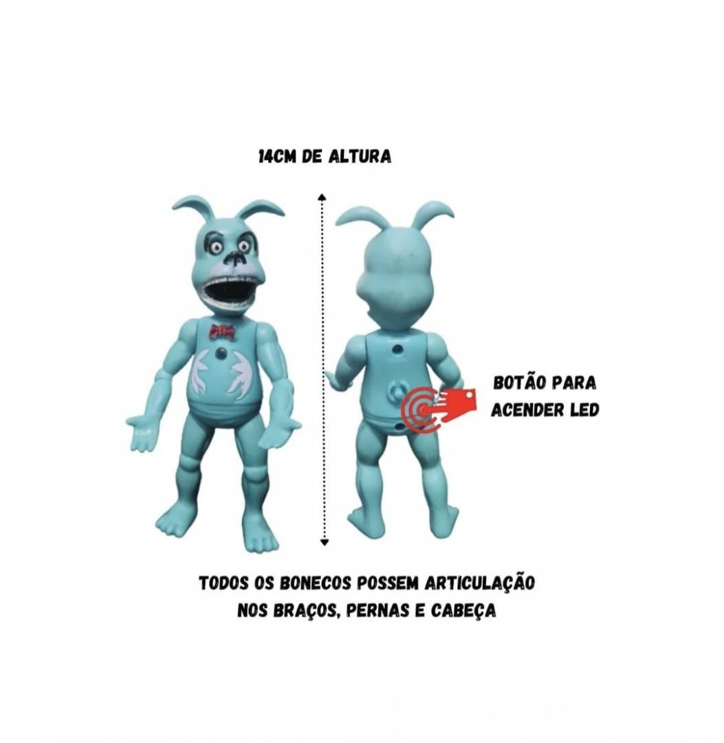 Set 5 Figurine Freddy, prietenii lui Bonnie, multicolor, 14 cm