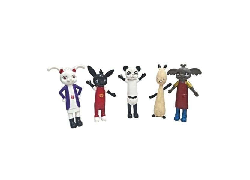 Set 5 Figurine, Iepurasul Bing si prietenii sai, multicolor, 10 cm