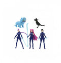 Set 5 figurine K Pop Demon Hunters, Derpys, Tiger, Rumi, Mira, Zoey, accesorii, multicolor, 11.5 cm
