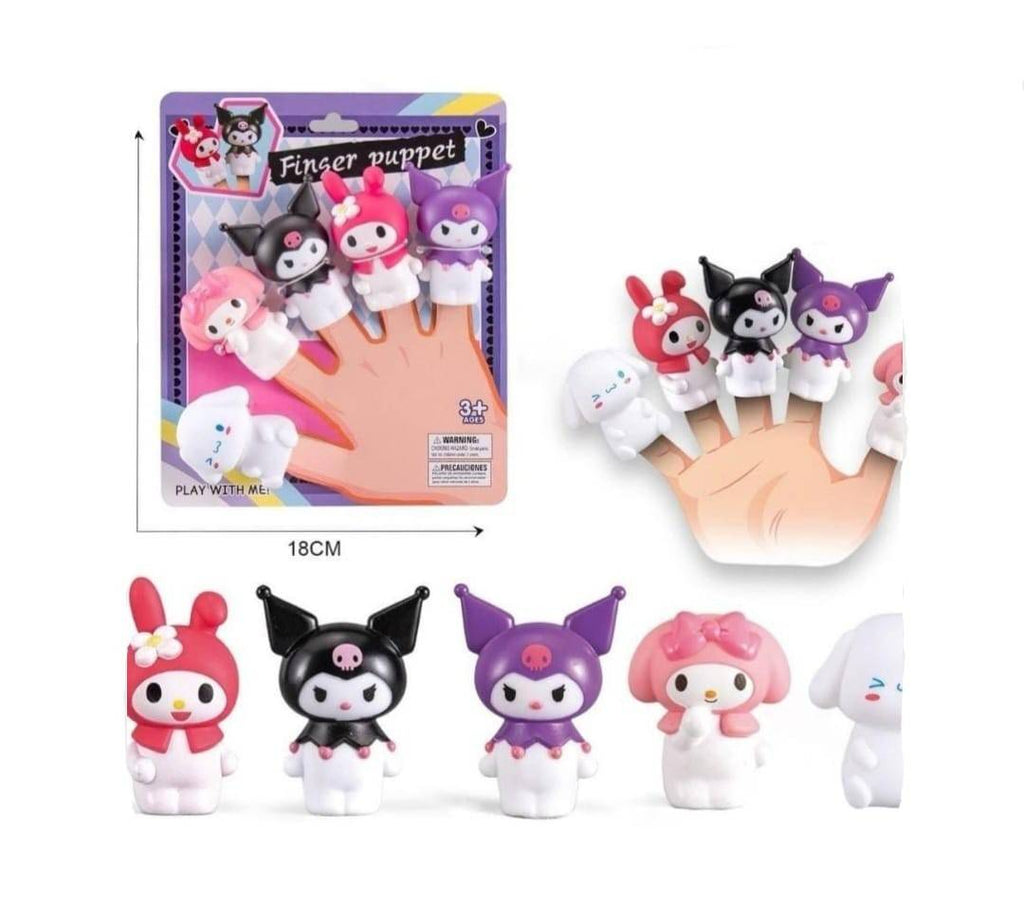 Set 5 Figurine Kuromi, mascote pentru degete , Finger Puppet, multicolor