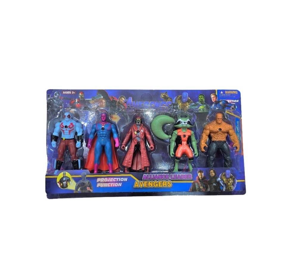 Set 5 Figurine Super Eroi, Avengers, MASHASHOP, multicolor, 15 cm