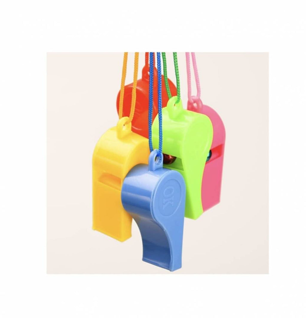 Set 5 Fluiere pentru copii, plastic, multicolor