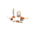 Set 5 Instrumente muzicale de jucarie, montessori, lemn, multicolor