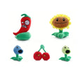 Set 5 Jucarii de Plus, Plants Vs Zombies, multicolor, 19 cm