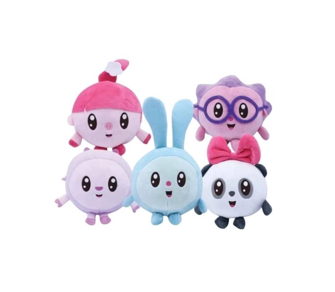 Set 5 Mascote cu ventuza, plus, multicolor, 20 cm