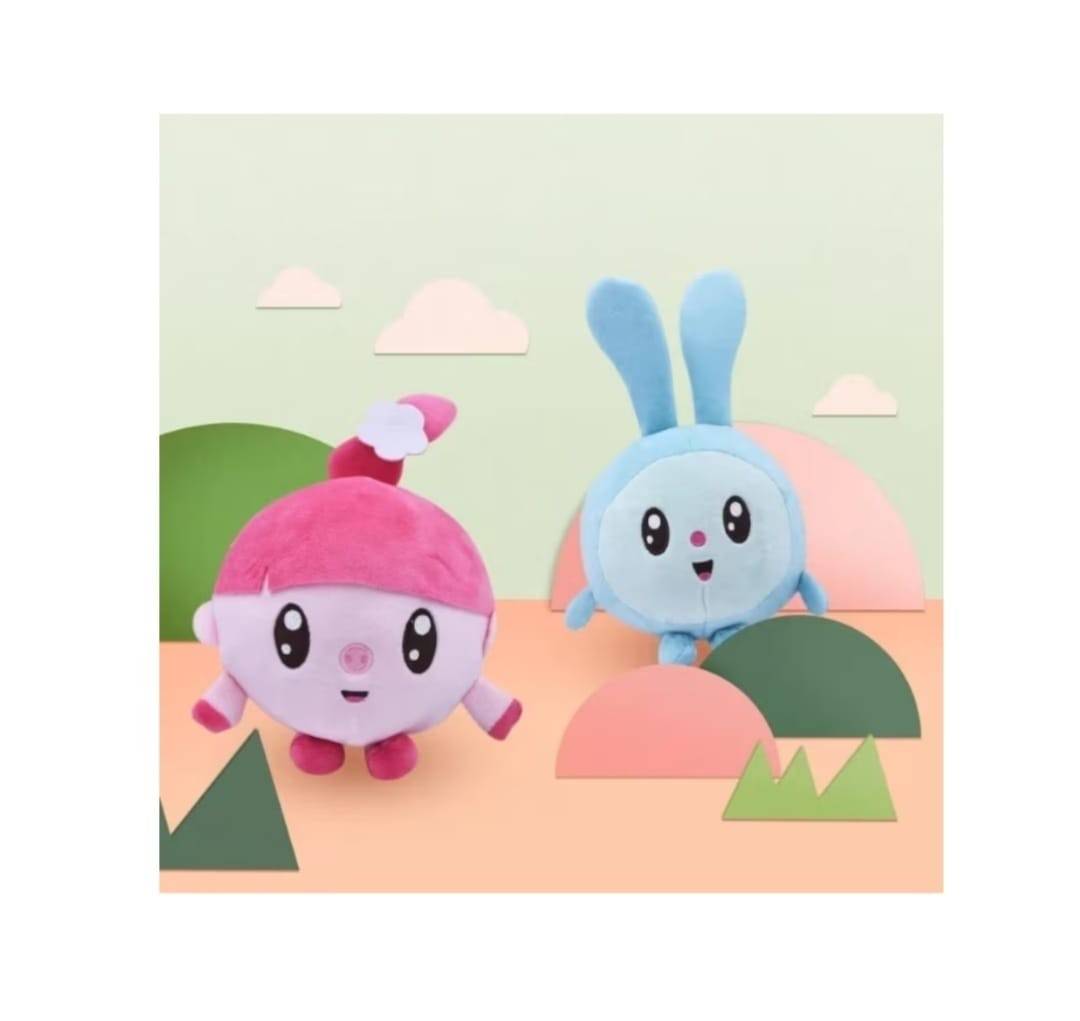Set 5 Mascote cu ventuza, plus, multicolor, 20 cm