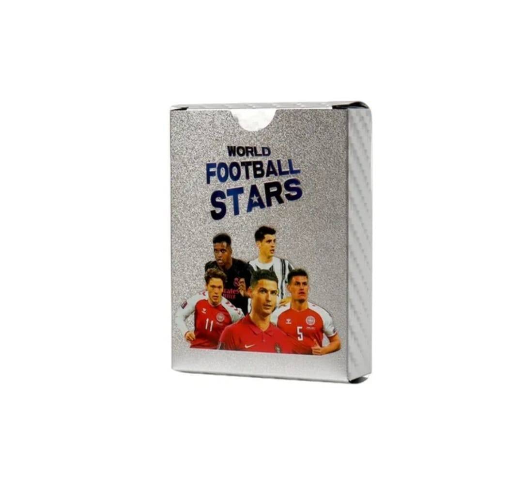 Set 55 Cartonase Fotbal, World Football Stars, argintiu