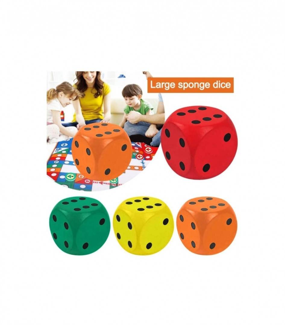 Set 6 cuburi din spuma MASHASHOP, multicolor, 6x6cm
