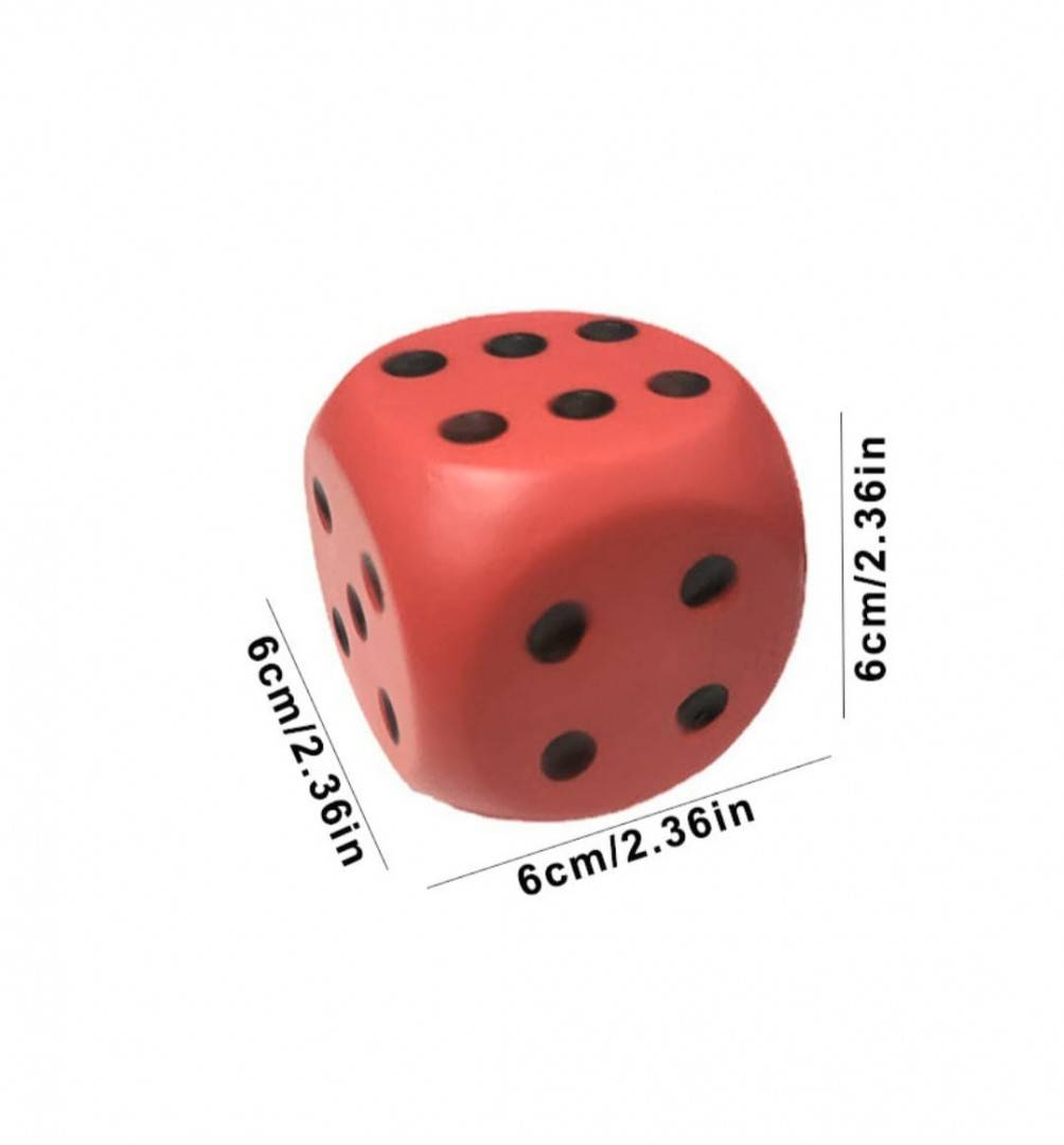 Set 6 cuburi din spuma MASHASHOP, multicolor, 6x6cm