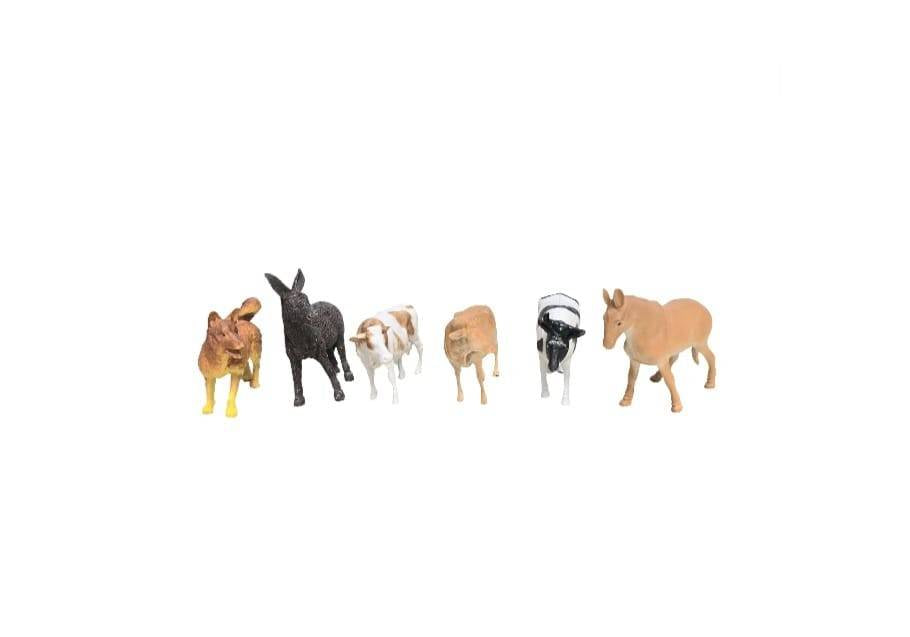 Set 6 Figurine, Animale Domestice, multicolor, 12 cm