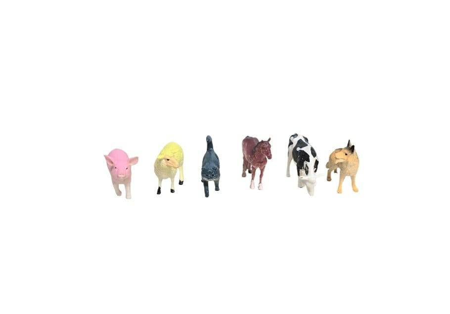 Set 6 Figurine, Animale Domestice, multicolor, 6 cm