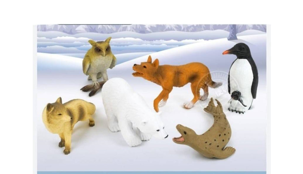 Set 6 figurine Animale, Fauna The Worlds, multicolor, 9 cm