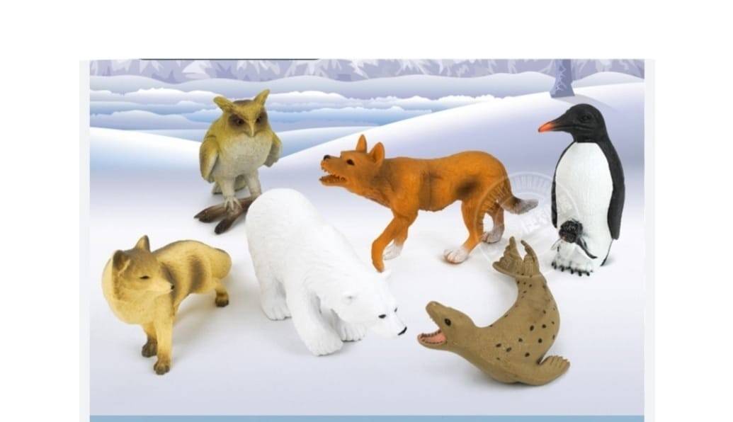 Set 6 figurine Animale, Fauna The Worlds, multicolor, 9 cm