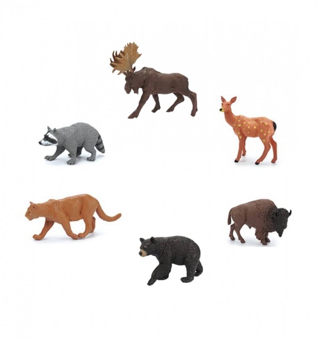 Set 6 Figurine, Animale Salbatice, multicolor, 9.5 cm
