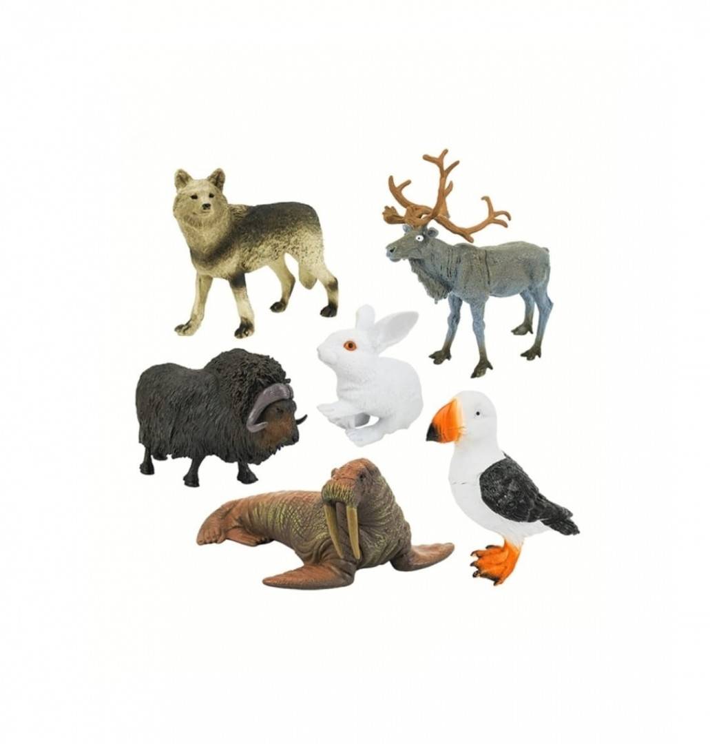 Set 6 figurine, Animalele Lumii, multicolor, 7 cm - 11 cm