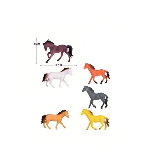 Set 6 Figurine, Cai, multicolor, 9.cm