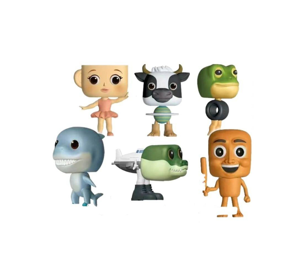 Set 6 Figurine, Italian Brain Rot, Tralalero Tralala, MASHASHOP, multicolor, 10 cm