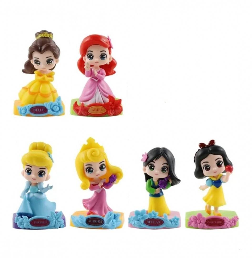 Set 6 Figurine Printese 2, multicolor, 9 cm