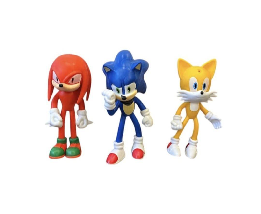 Set 6 Figurine Sonic 3, multicolor, 10 cm