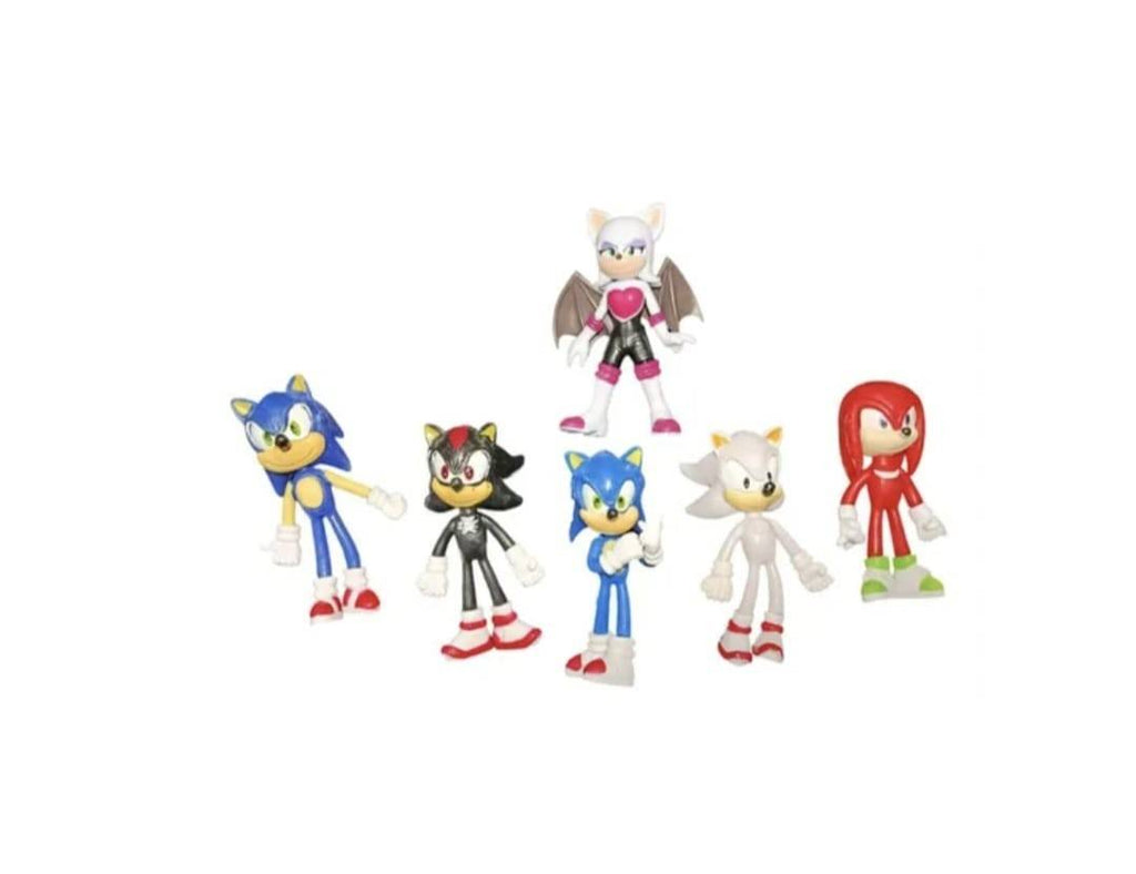 Set 6 Figurine Sonic 3, multicolor, 9 cm