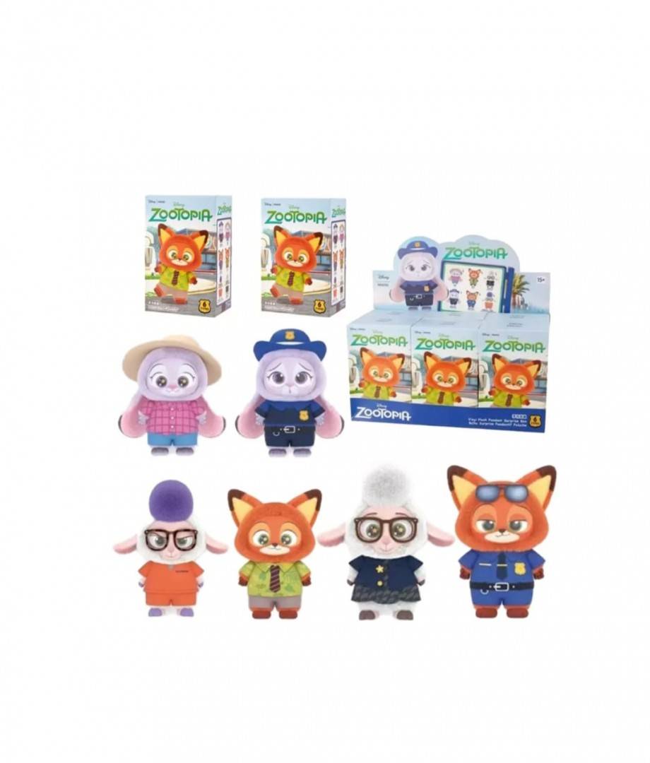 Set 6 Figurine Surpriza, Zootopia, multicolor, 12 cm
