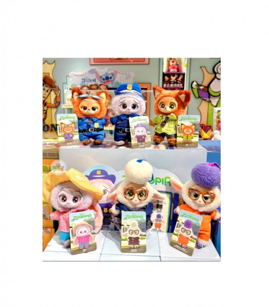 Set 6 Figurine Surpriza, Zootopia, multicolor, 12 cm