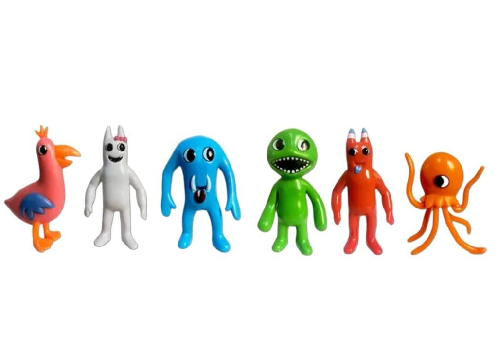 Set 6 Figurine tip BanBan, multicolor, 8 cm