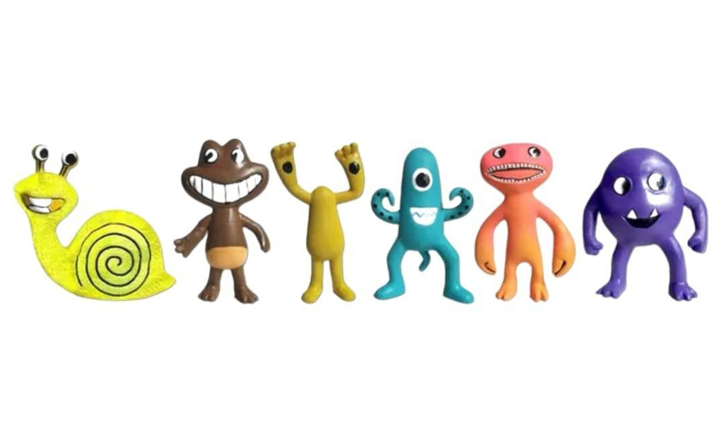 Set 6 Figurine tip BanBan, multicolor, 9 cm
