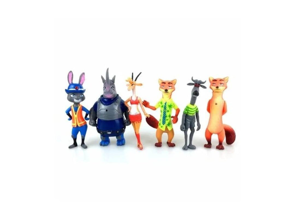Set 6 Figurine, Zootopia, multicolor, 12 cm