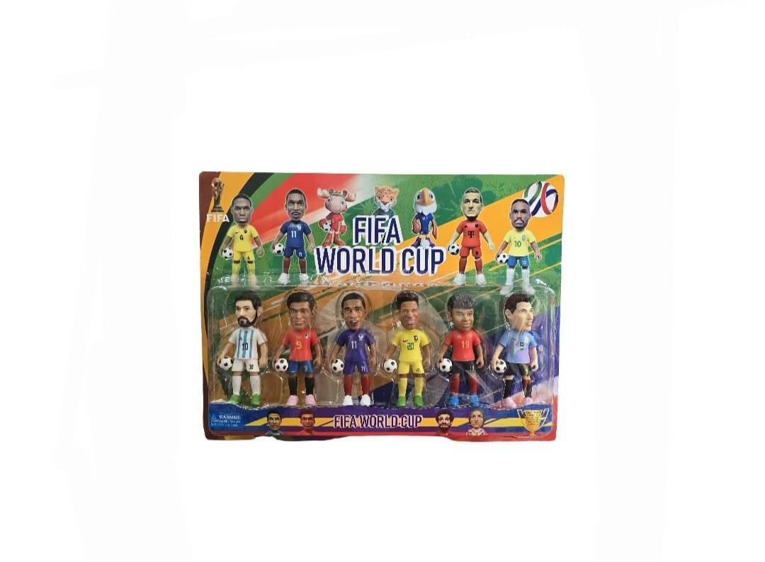 Set 6 Fotbalisti, Fifa World Cup, Mashashop, multicolor, 10 cm