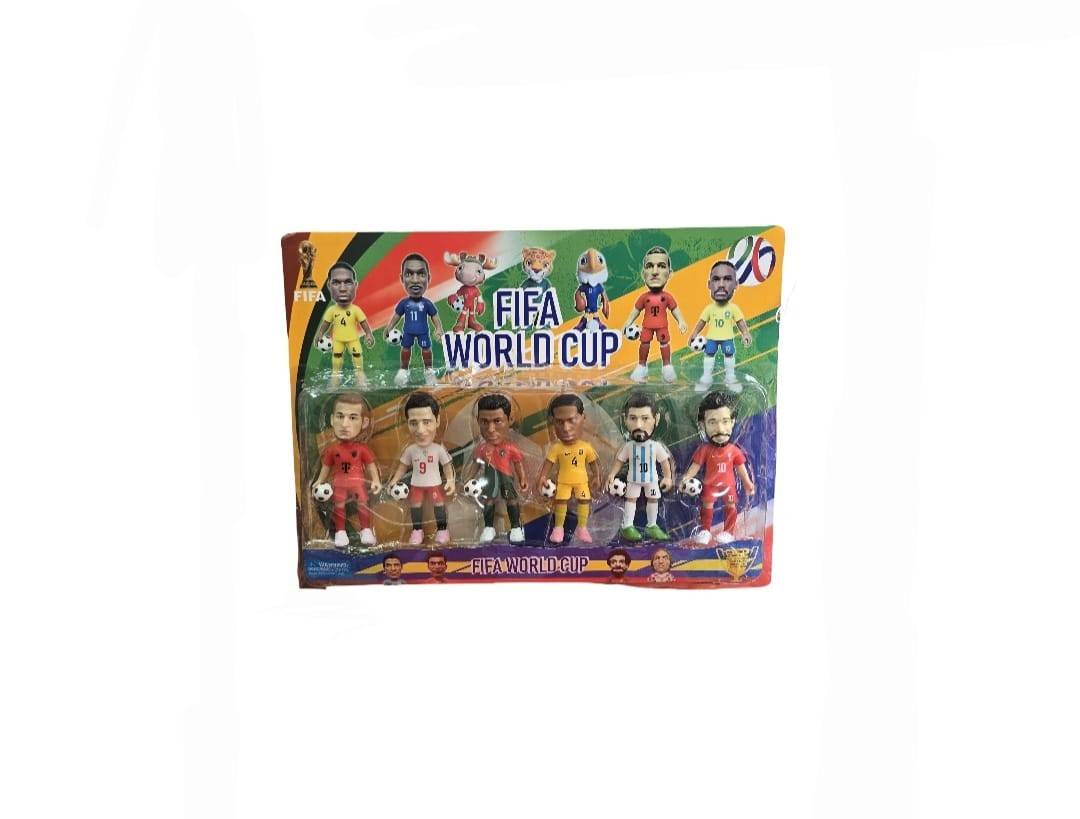 Set 6 Fotbalisti, Fifa World Cup, Mashashop, multicolor, 10 cm