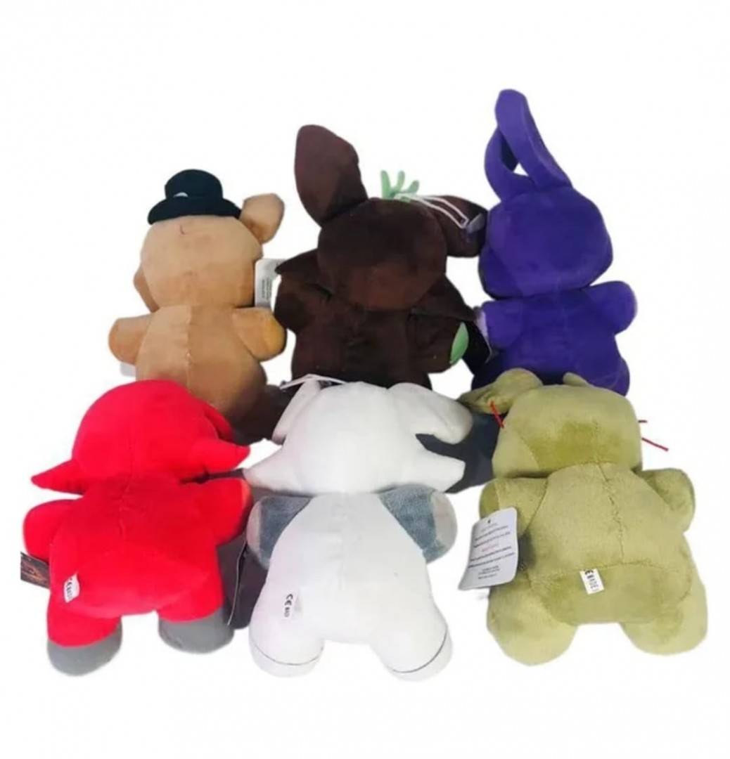 Set 6 jucarii de plus, Five Night's at Freddy's, multicolor, 23 cm
