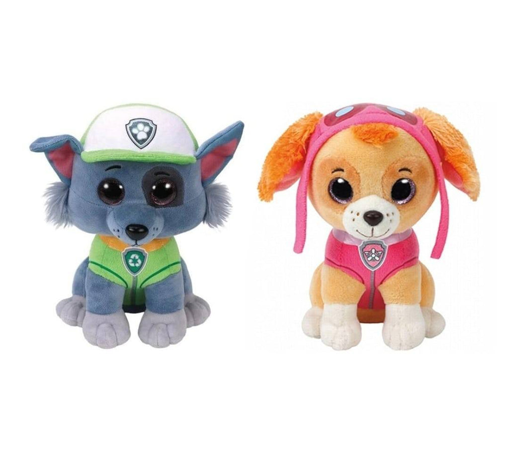 Set 6 jucarii de plus, Patrula Catelusilor, multicolor, 27 cm