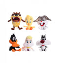 Set 6 Jucarii Plus Looney Tunes Bugs Bunny, Taz, Daffy Duck, Lola Bunny, Sylvester, Tweety, 30 cm