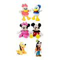 Set 6 Mascote de plus, Clubul lui Mickey, multicolor, 22 cm - 28 cm
