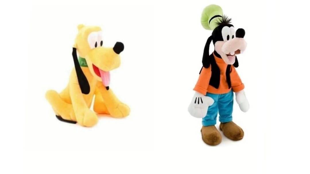 Set 6 Mascote de plus, Clubul lui Mickey, multicolor, 22 cm - 28 cm