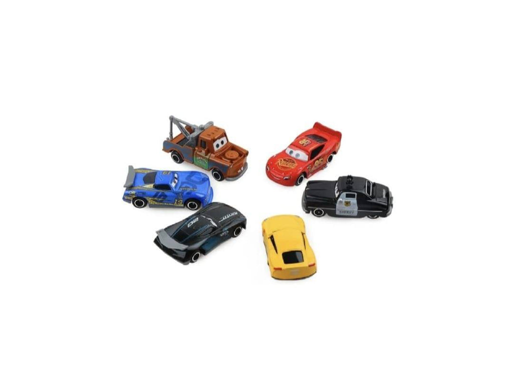 Set 6 Masinute metalice, Cars, multicolor, 7 cm