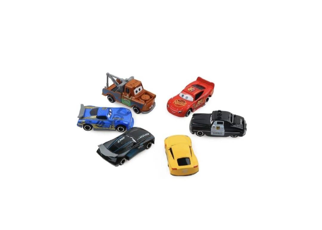 Set 6 Masinute metalice, Cars, multicolor, 7 cm