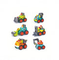 Set 6 Mini Vehicule Jucarii Utilaje pentru constructii, Hola, multicolor
