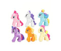 Set 6 Ponei de plus, multicolor, 30 cm
