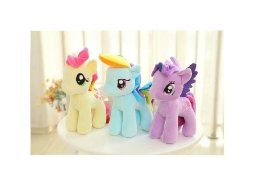 Set 6 Ponei de plus, multicolor, 30 cm