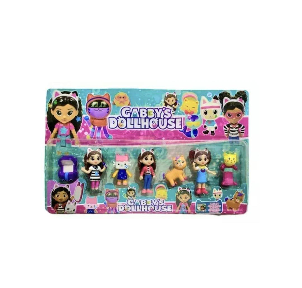 Set 7 figurine Gabby’s Dollhouse, multicolor, 5 cm - 8 cm