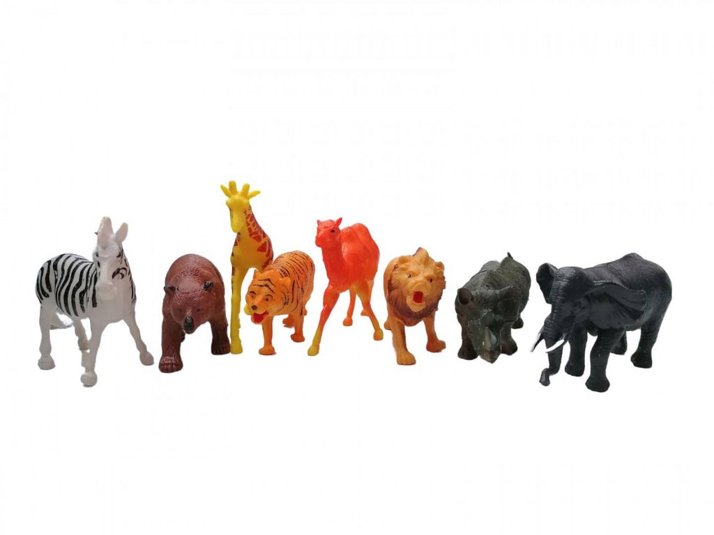 Set 8 Figurine, Animale Salbatice, multicolor, 10 cm