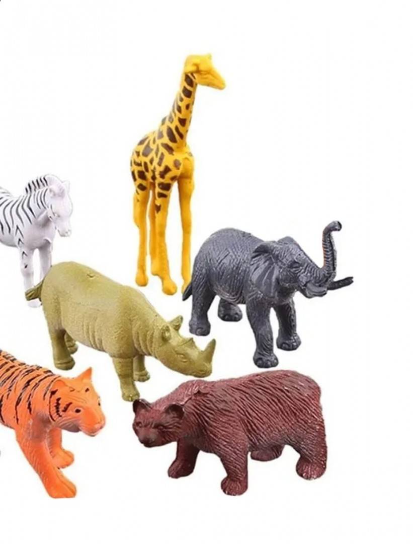 Set 8 Figurine, Animale Salbatice, multicolor, 10 cm