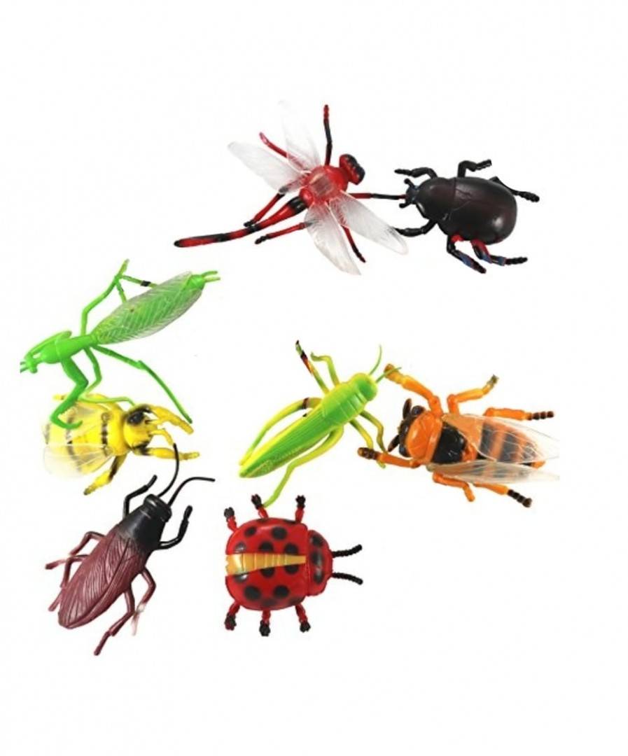 Set 8 Figurine, Insecte mari, multicolor, 8 cm - 10 cm