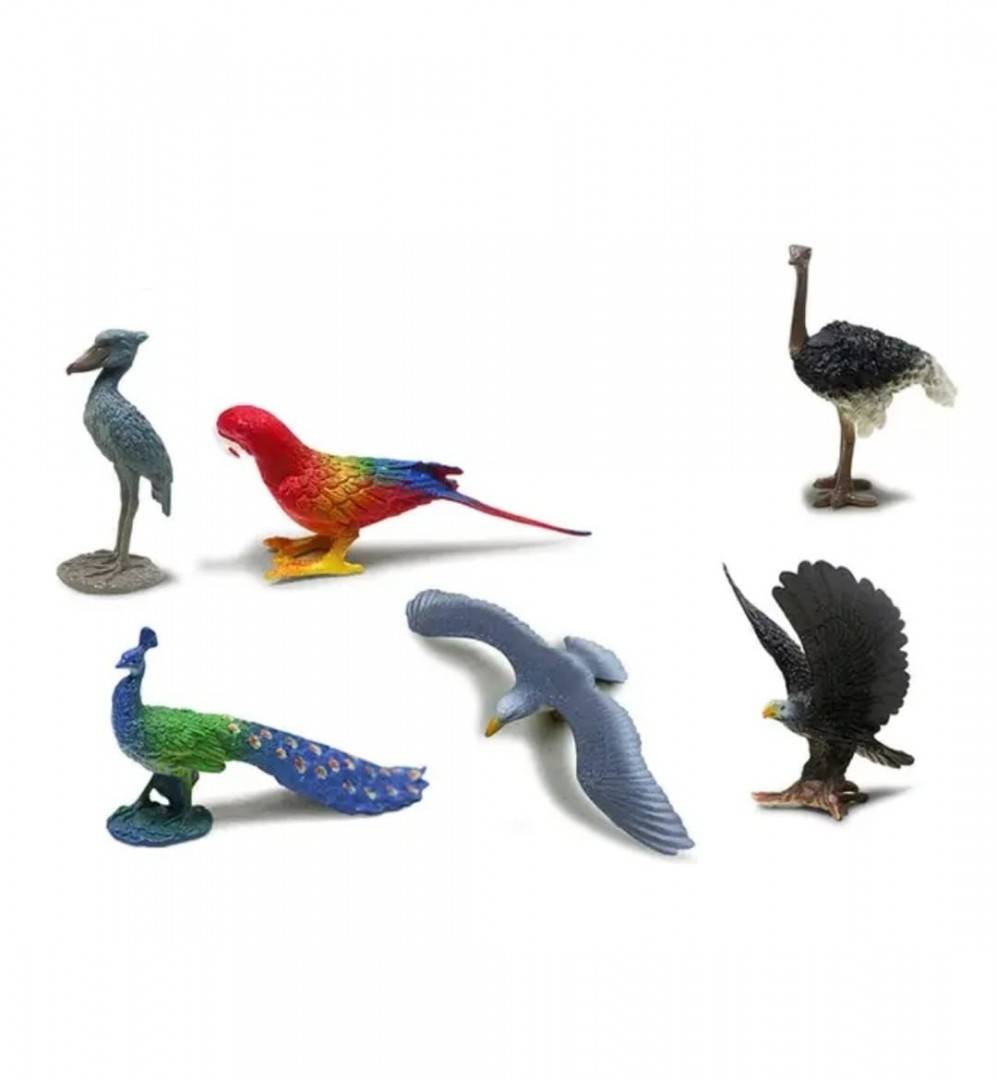 Set 8 Figurine, Pasarile Lumii, multicolor, 8 cm - 12 cm